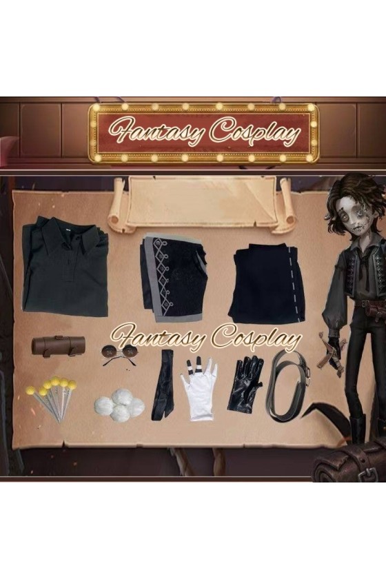 Identity V Puppeteer Matthias Black Outfit Cosplay Costume